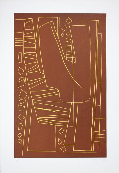 null Alberto Magnelli (1888-1971)

Composition abstraite

Lithographie sur papier,...