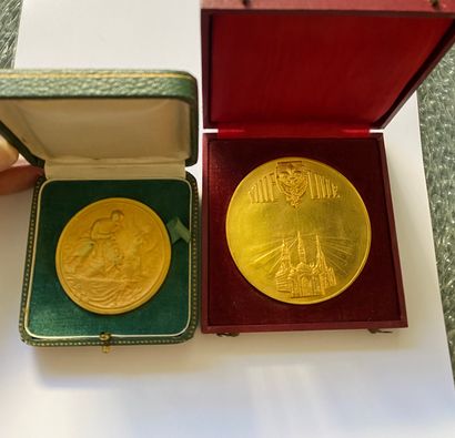 null Deux médailles en bronze dans leur écrin

L’une du concours Lépine et l’autre...