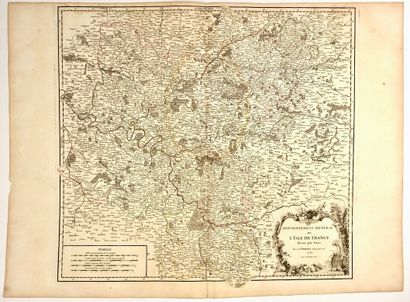 null Carte de 1754 : « Gouvernement général de l’ISLE DE France divisé par pays,...