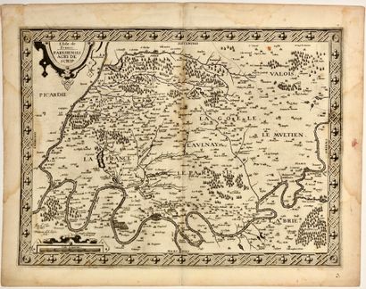 null Carte de L’ILE DE FRANCE gravé par Jean LE CLERC (Nancy 1586 -1633) « Parisiensis...