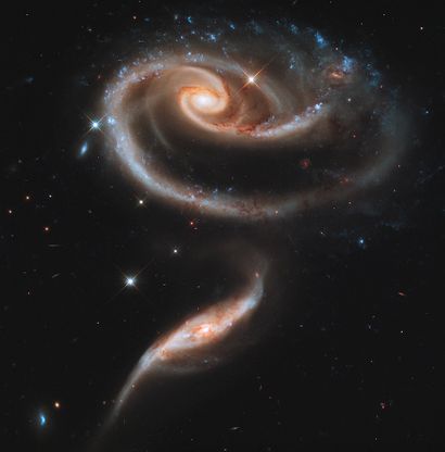 NASA NASA. LARGE FORMAT. A beautiful, photogenic group of interacting galaxies is...