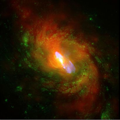 NASA Nasa. LARGE FORMAT. The galaxy NGC 1068 in the constellation of the Whale observed...