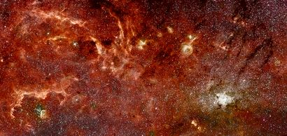 NASA NASA. LARGE FORMAT. Combined photograph of the Galactic Center by the HUBBLE...