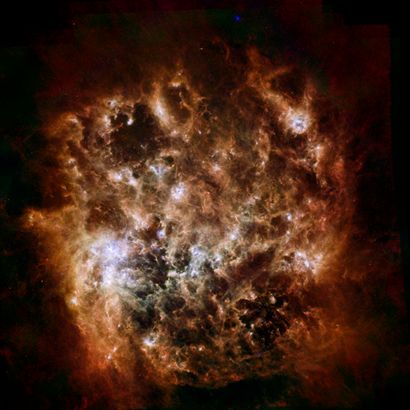 NASA NASA. Très impressionnante vue d'une galaxie naine située à 163 000 années-lumière...