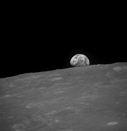 NASA Nasa. GRAND FORMAT. Photographie historique de la Mission APOLLO 8 qui fut la...