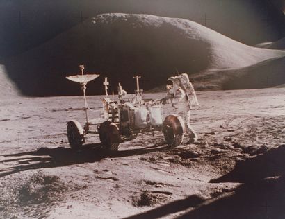 NASA NASA. APOLLO 15 mission. A nice view of the 1st lunar rover made by Commander...