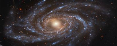 NASA NASA. LARGE FORMAT. This fantastic photograph of a spiral galaxy taken by the...