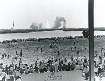 NASA Nasa. Historic liftoff of the Apollo 11 mission from Cape Canavera on July 16,...