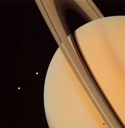 NASA NASA. One of the most iconic photographs of the planet Saturn taken by the VOYAGER...