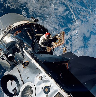NASA Nasa. LARGE FORMAT. An excellent view of the Apollo 9 Command and Service Modules...