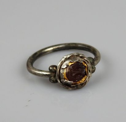 Ring with intaglio decoration representing...