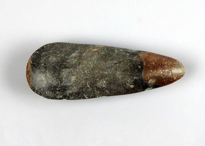 Polished axe of interesting shape bicolor...