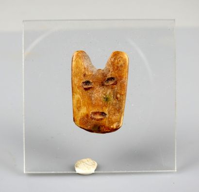 null Mask representing a kind of demon or shaman

Animal material 2.6 cm

Civilization...