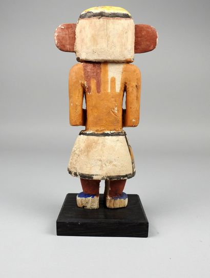 null Kachina style Hopi.Bois sculpté polychrome.

H :env 21cm.