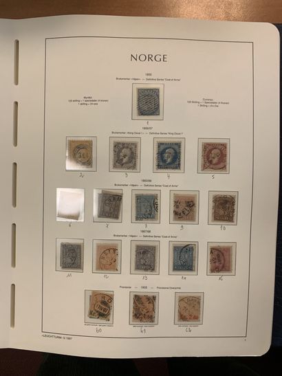 null 9 AlbumsScandinavie: Norvège, Suède, Islande, Finlande: timbres par multiples,...