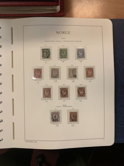 null 9 AlbumsScandinavie: Norvège, Suède, Islande, Finlande: timbres par multiples,...