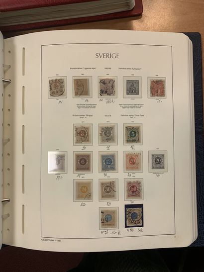 null 9 AlbumsScandinavie: Norvège, Suède, Islande, Finlande: timbres par multiples,...
