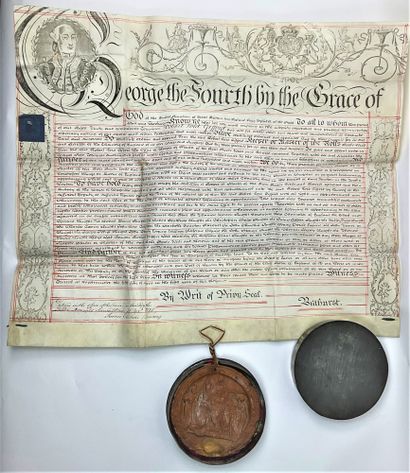 null UNITED KINGDOM - GEORGE IV (1762-1830) : Letters Patent of the King establishing...