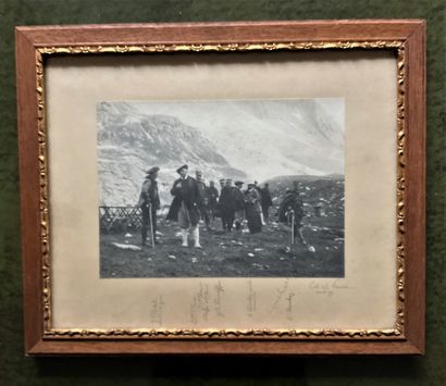 null [Félix FAURE] – Col de la Vanoise (Alpes) : Photographie originale commémorant...