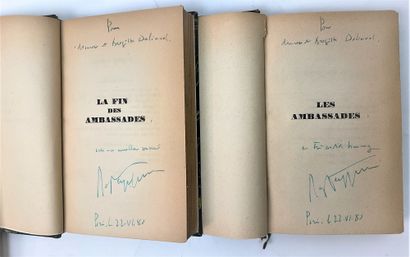 null Roger PEYREFITTE (1907-2000), writer and diplomat: Suite of 2 volumes: "Les...