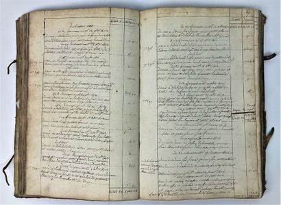 null LILLE 1791-1806 – Registre de comptes de tutelle des enfants DELISSE – Louison,...