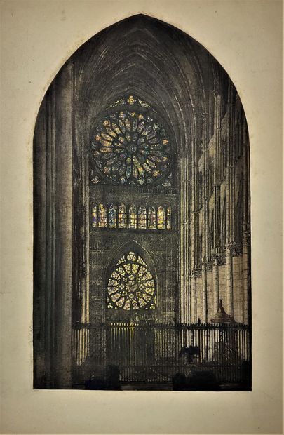 null REIMS - Maurice CRETELLE (born in 1891), engraver and architect : Superb original...