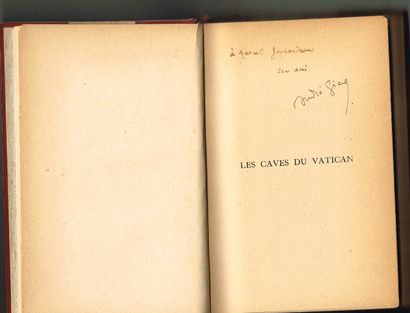 André GIDE (1869-1951), écrivain Prix Nobel de Littérature en 1947 : « Les Caves...