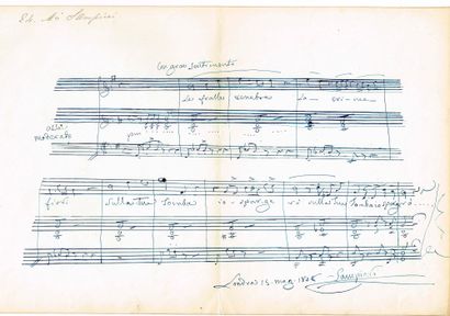  MUSIC - Marquis Francesco SAMPIERI (1790-1863), Italian composer and friend of Rossini...