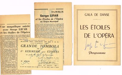 null DANCE - Serge LIFAR (1905-1986), dancer and choreographer: program "Les Etoiles...