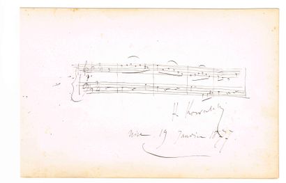  MUSIC - Henri KOWALSKI (1841-1916), pianist and composer of Polish origin; a nomadic...