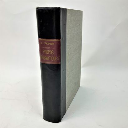  CURRENCIES: "Propos numismatiques" by Robert VICTOOR, large volume, rare typescript...