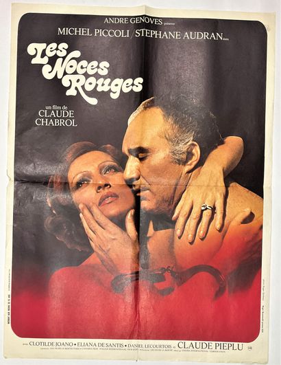 null CINEMA – Claude CHABROL « Les Noces rouges » : affiche originale vintage 1973...