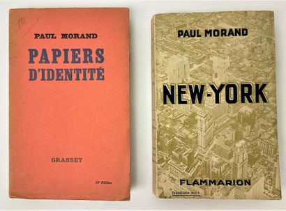 null Paul MORAND (1888-1976), diplomat and writer of the French Academy: "Papiers...