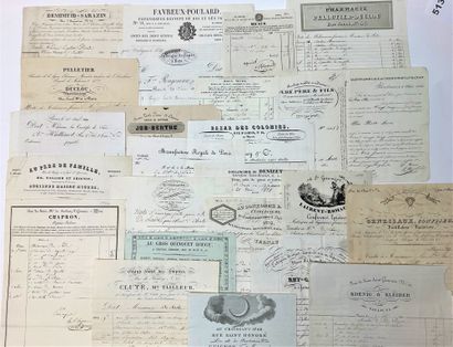 Archives SADE – Bel ensemble de 30 documents adressés...
