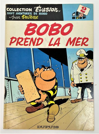 null COMICS-DESSINES - Paul DELIEGE (1930-2011) : " Bobo prend la mer ", 1978, with...