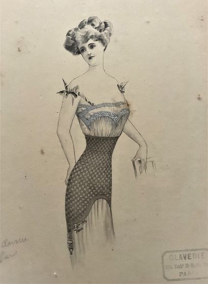 null FASHION - CORSET - Auguste CLAVERIE, founder in the Second Empire of a famous...