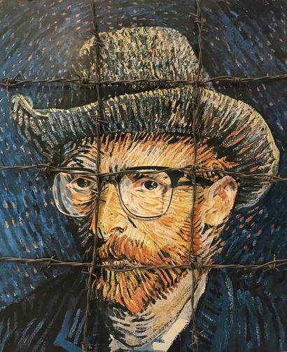 SERGE III OLDENBOURG (1927-2000) Vincent Van Gogh privé de liberté, 1990
Fil de fer...