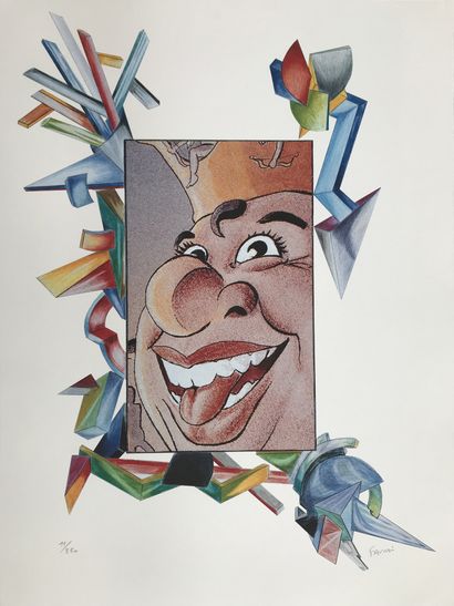 Jean-Claude FARHI (1940-2012) Carnaval de Nice, 1990
Lithograph on Rives wove paper
Signed...