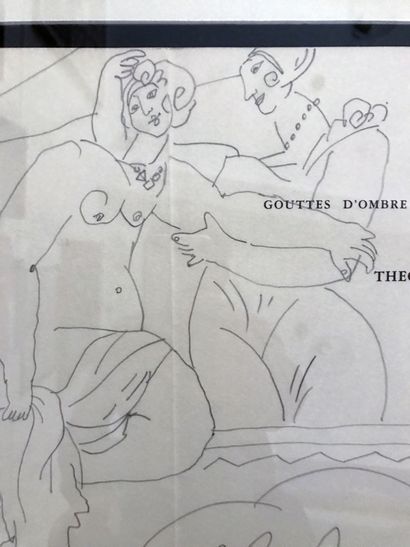THEO TOBIASSE (1927-2012) Deux femmes dénudées, 1988
Dessin au crayon sur deux pages...
