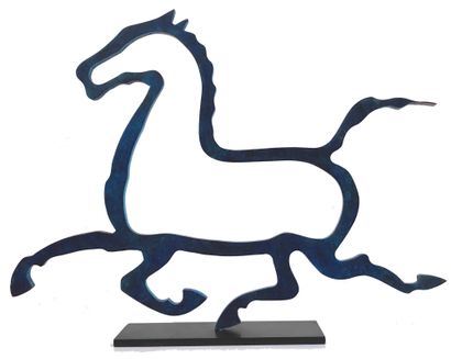 Sacha SOSNO (1937-2013) Cheval chinois, 2013
Bronze patiné bleu
Signé, daté et numéroté...