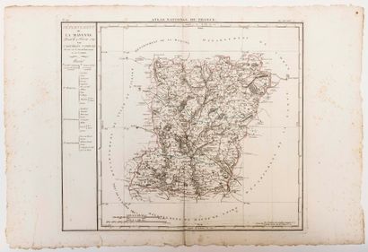null MAYENNE. Carte du Département de LA MAYENNE, décrété le 4 Février 1790 par l'Assemblée...