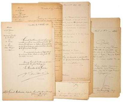 MILITARY. 31 letters and documents (L.S.,...