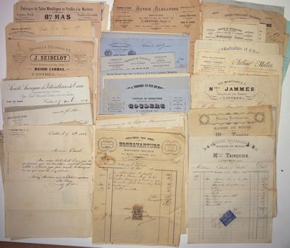  TARN. CASTRES . 97 Invoices and commercial letters addressed to Mr. or Mrs. CANAL...