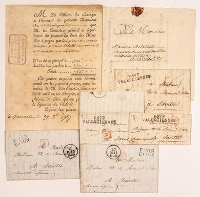  CHARENTE MARITIME. BRÉMOND D'ARS. 5 Lettres autographes signées du Général Théophile...