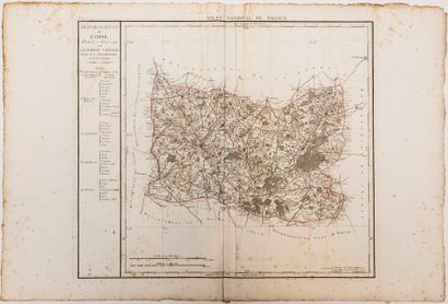 OISE. Map of the Department of OISE, decreed...