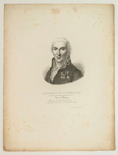  Le Marquis de VILLEFRANCHE (Joseph Guy Louis Hercule Dominique de TULLE) Maréchal...