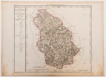 null HAUTE-MARNE. Map of the Department of HAUTE-MARNE, decreed on January 28, 1790...