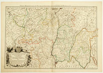null XVIIIth MAP: "Southern part of the Duchy and General Government of BURGUNDY;...