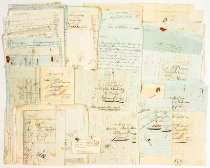null MAINE-ET-LOIRE. Famille BEAUDESSON, HUMBERT. 145 LETTRES de 1806 à 1827. Correspondance...