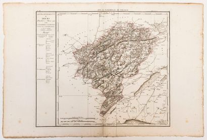 DOUBS. Map of the Department of DOUBS, decreed...